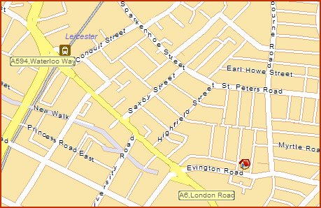 Hare Krishna Centre Leicester - Map