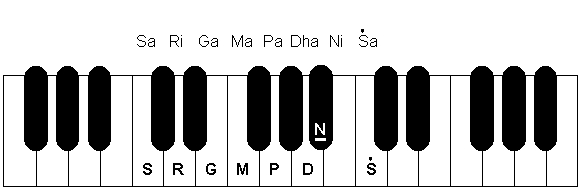 that's the scale for this song ...