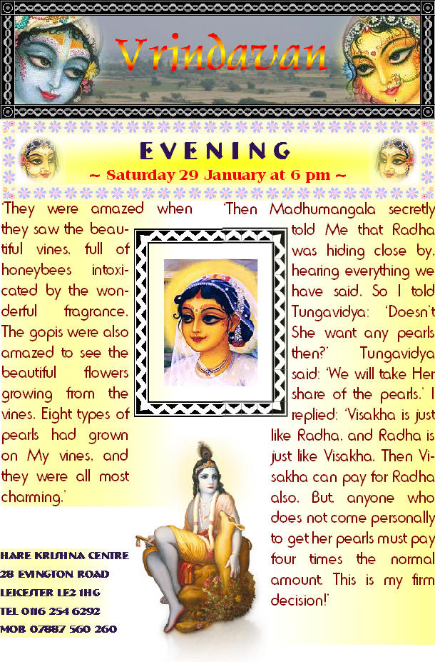 Hare Krishna Centre Leicester - Vrindavan Evening