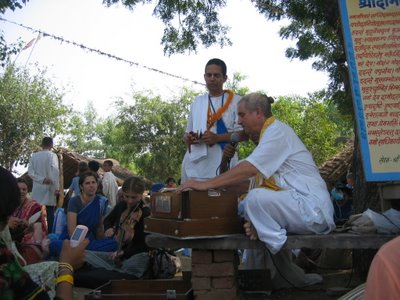 Bhajans and Katha at Gokula