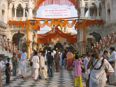 Festive Decorations at Krishna Balarama Mandir