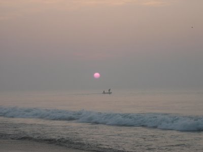 Sunset over the Bay of Bengal
