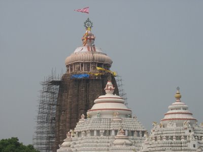 Chakra and Flag on top of Lord Jagannatha's Temple