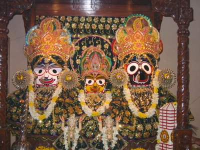 Jagannatha, Subhadra and Baladeva at Albert Road